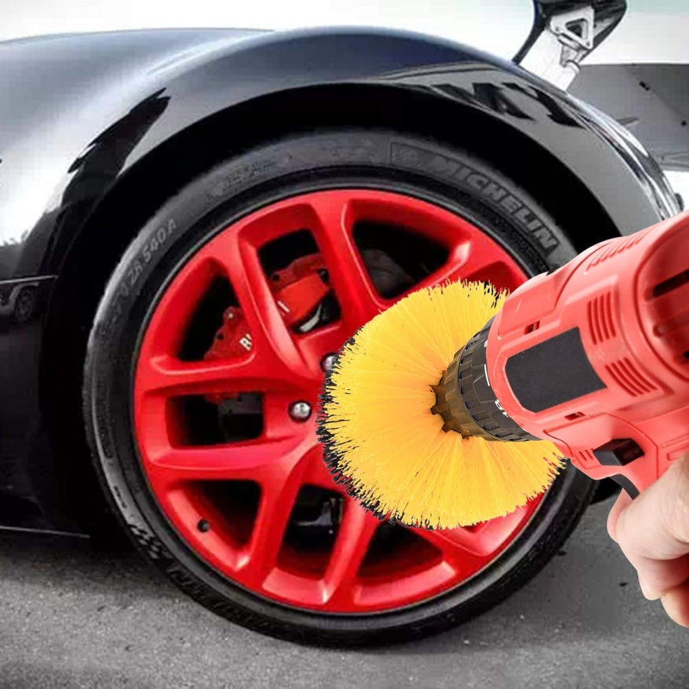 Electric Drill Brush Set Power Scrubber Brush For Carpet Bathroom Surface